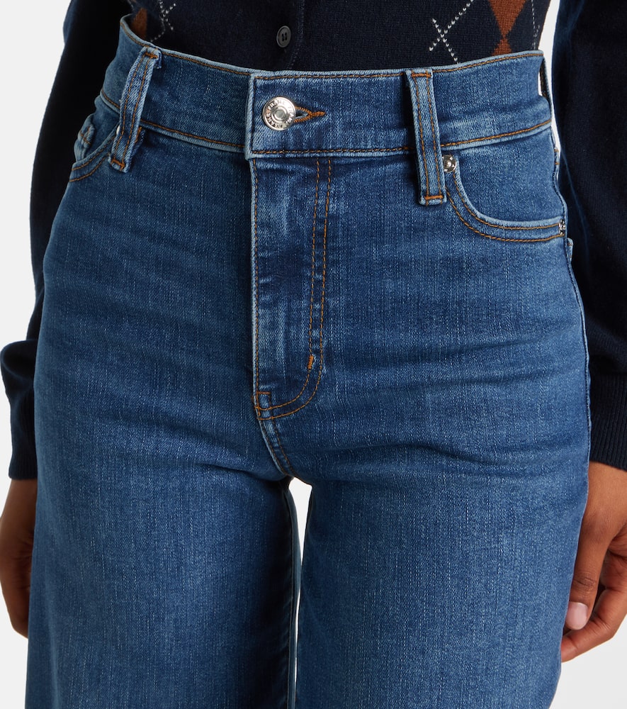 Le Slim Palazzo Crop wide-leg jeans