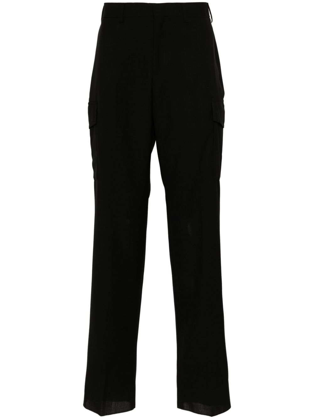 Mid-rise cargo pants - Black