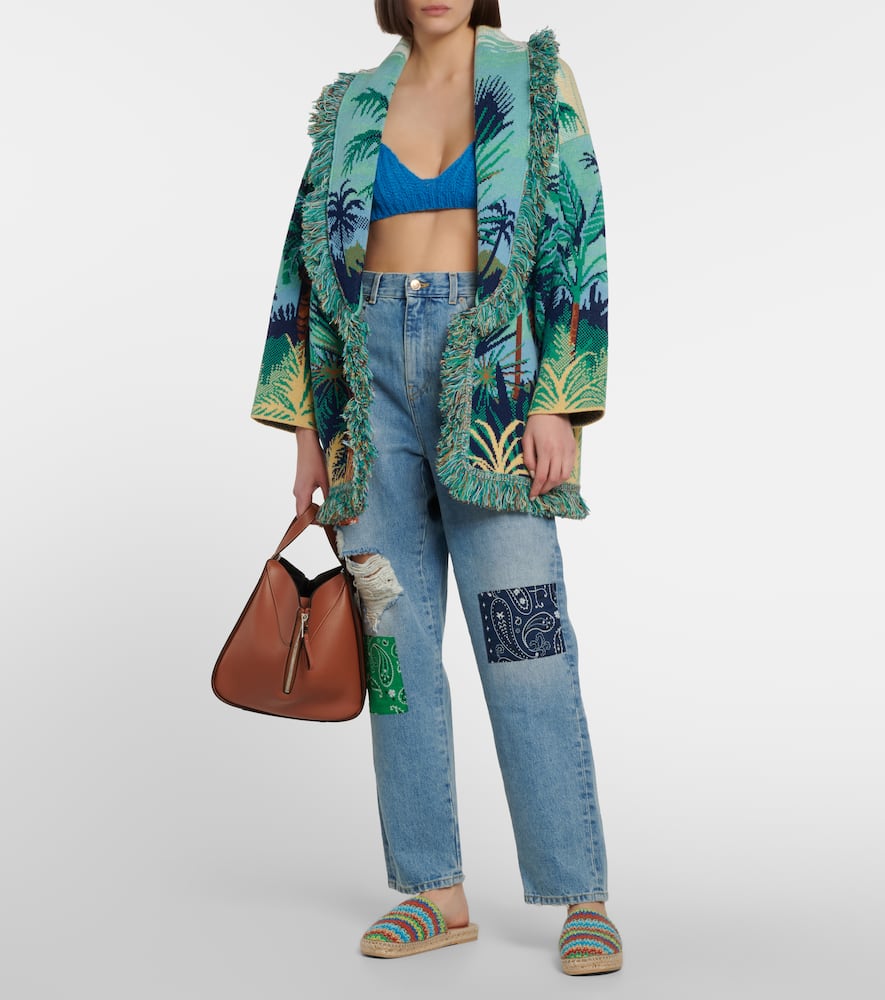 Alanui Paradise striped sweatpants