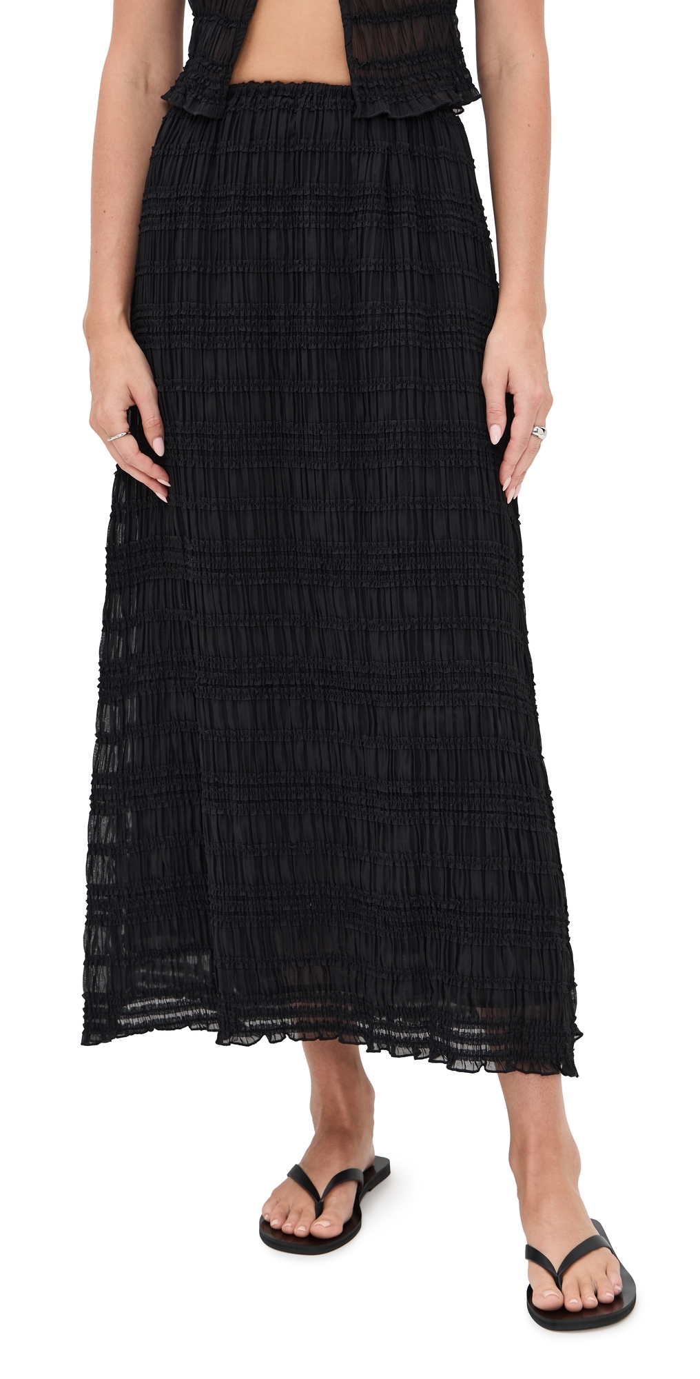 Mia Midi Skirt Black