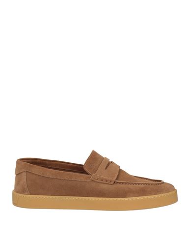 Man Loafers Camel Size 11 Leather