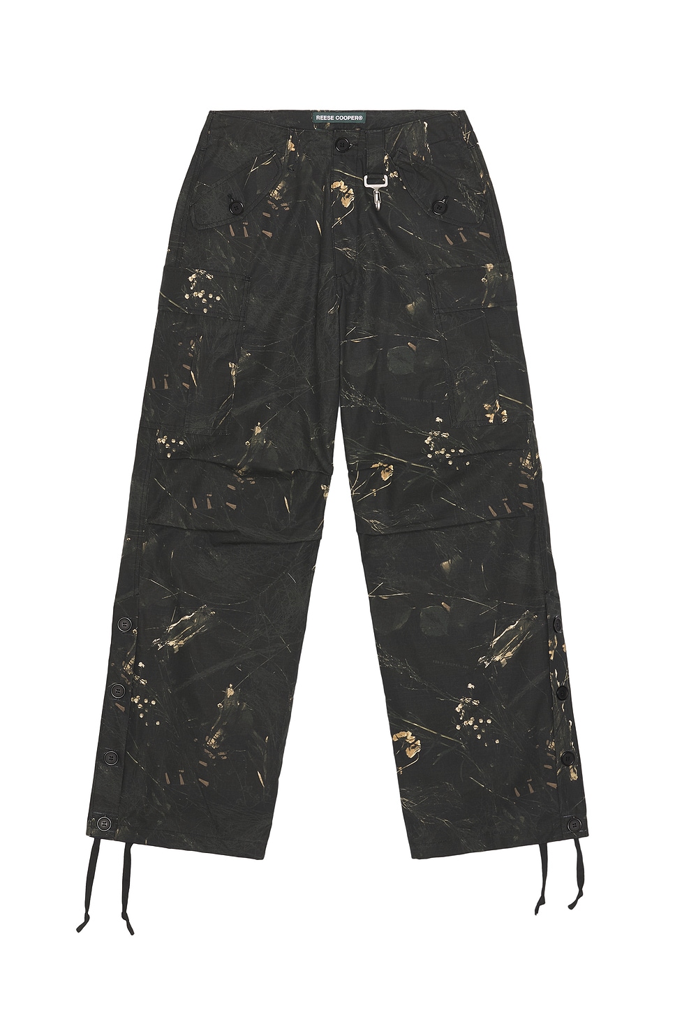 Reese Cooper Cotton Ripstop Wide Leg Cargo Pant in Navy