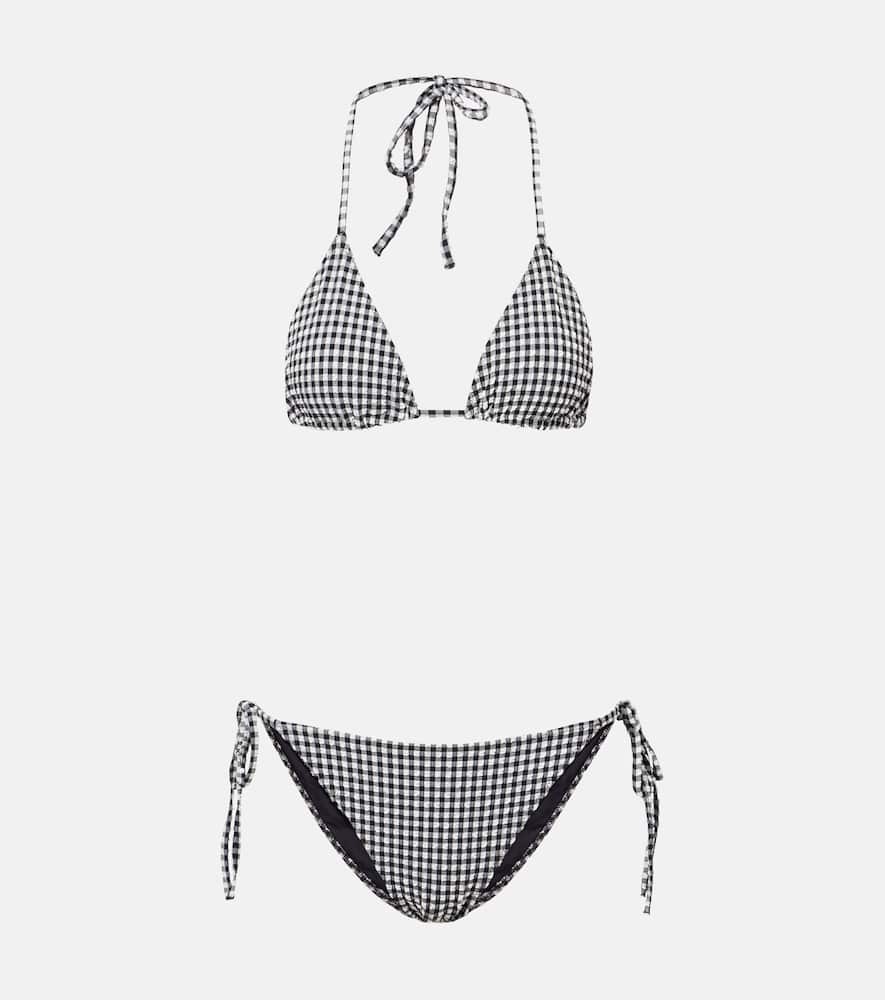 Sabrina gingham seersucker bikini