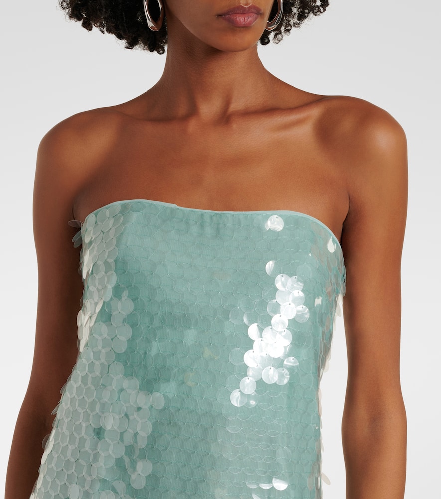 Casey sequined strapless maxi dress