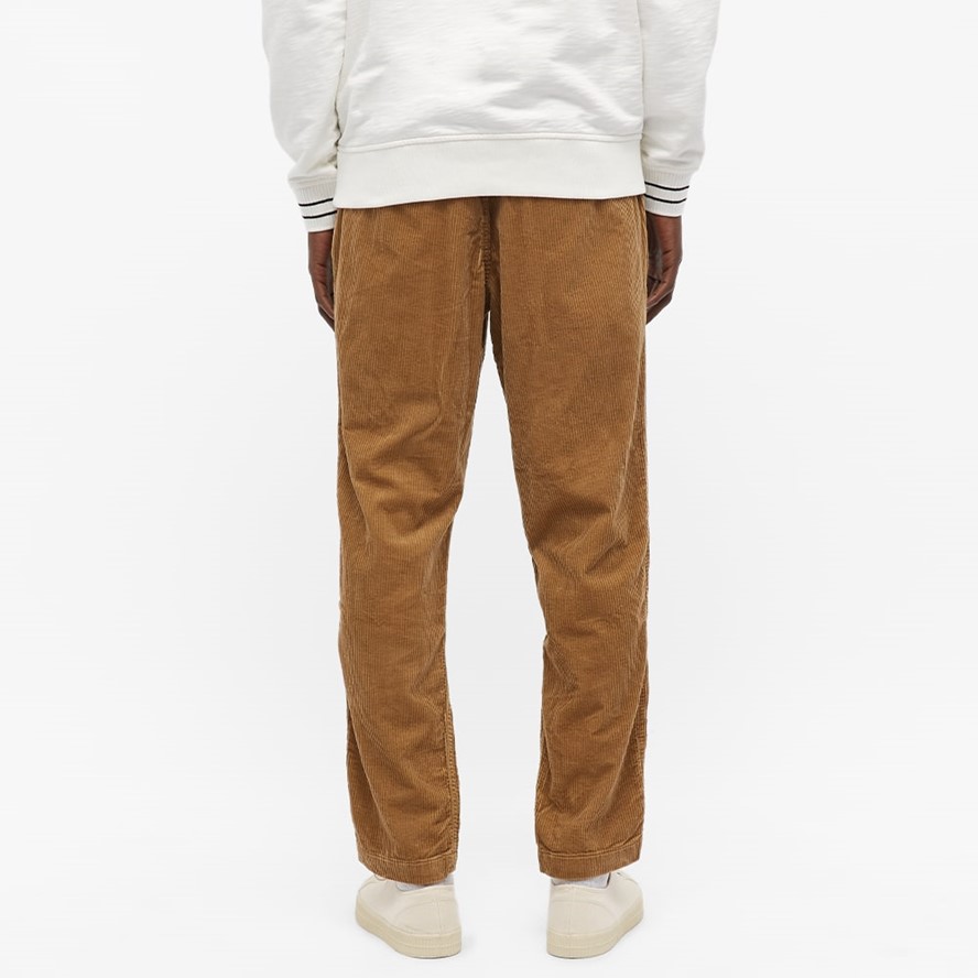 Corduroy slim-cut chinos - Brown