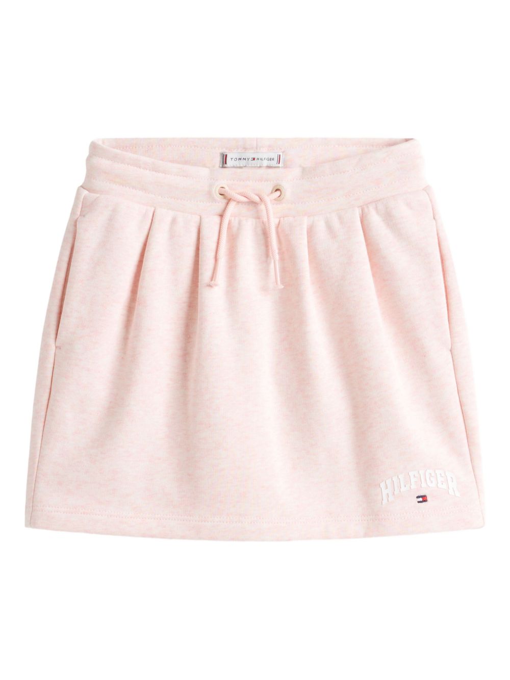 Tommy Hilfiger Junior logo-embroidered skirt - Pink