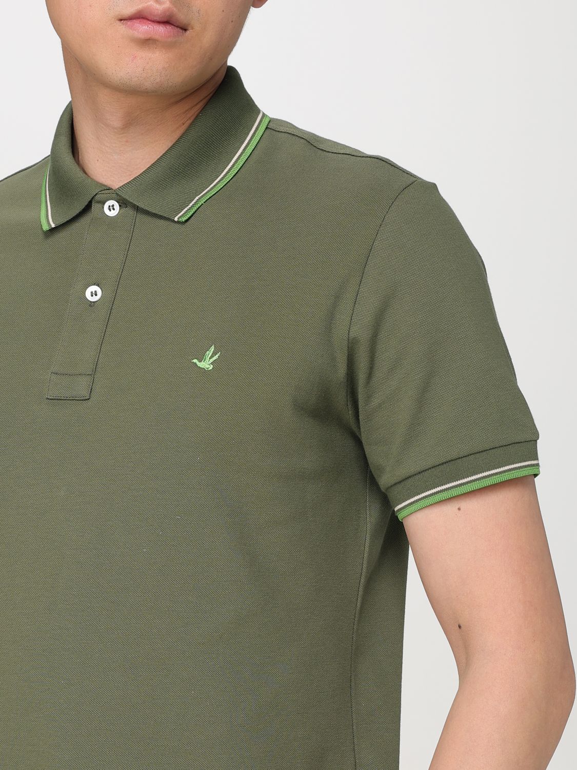Polo Shirt Men color Military