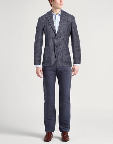 Man Blazer Blue Size 38 Wool, Polyester, Polyamide