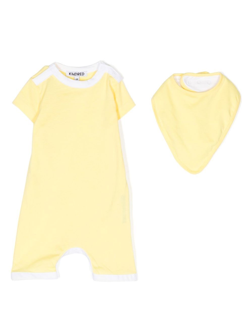 Contrast-trim pyjamas - Yellow