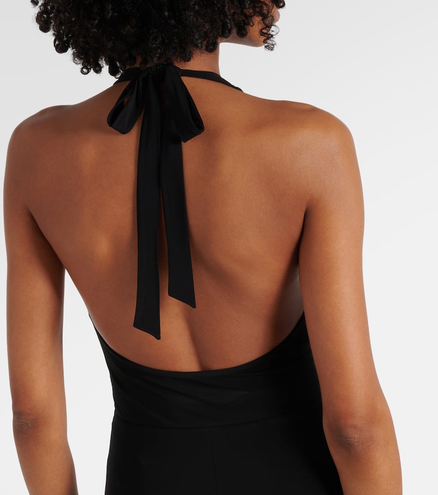 Ghiotto cutout halterneck maxi dress