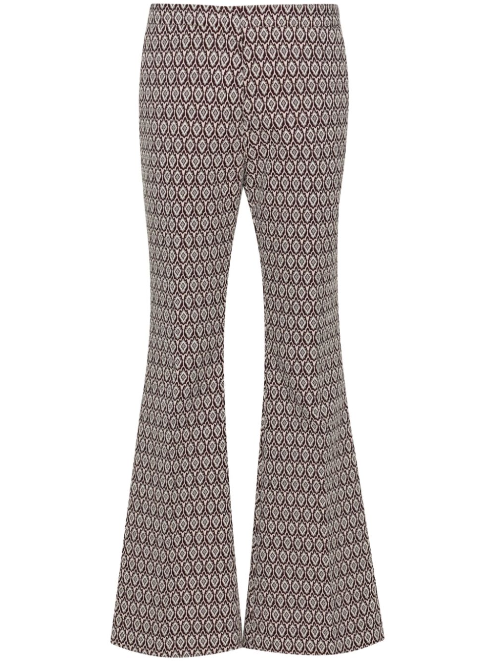 Jacquard trousers - Neutrals