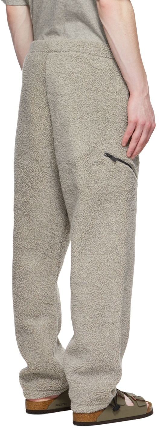 Gray Polyester Jogger Pants
