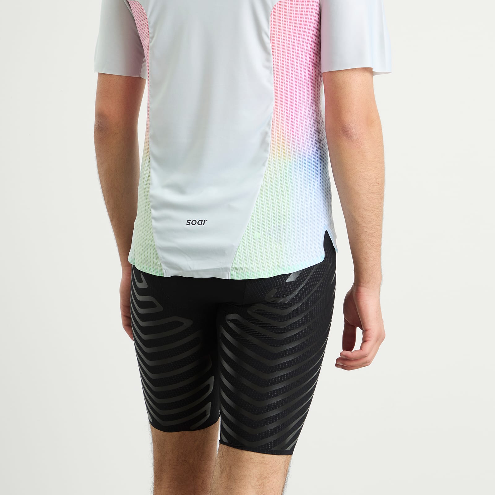 Men's x Altra Trail Race Top in Rainbow/Grey