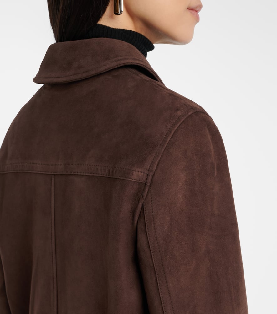 Suede bomber jacket