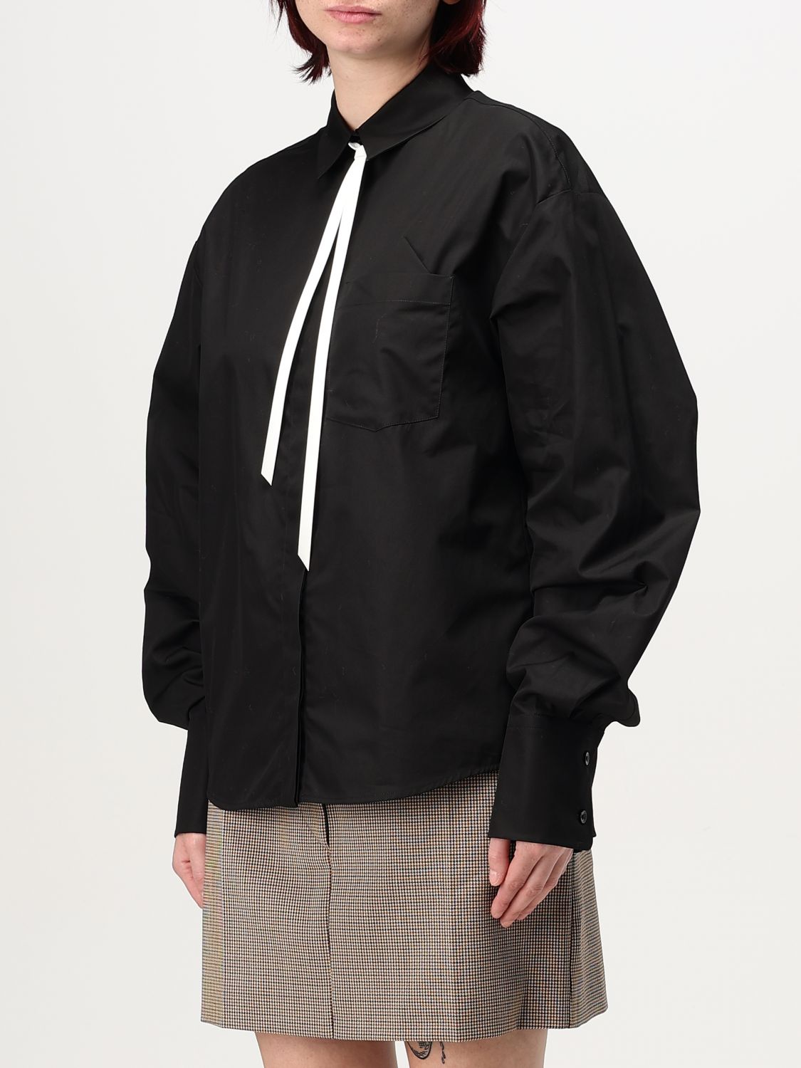 Cotton poplin shirt - White