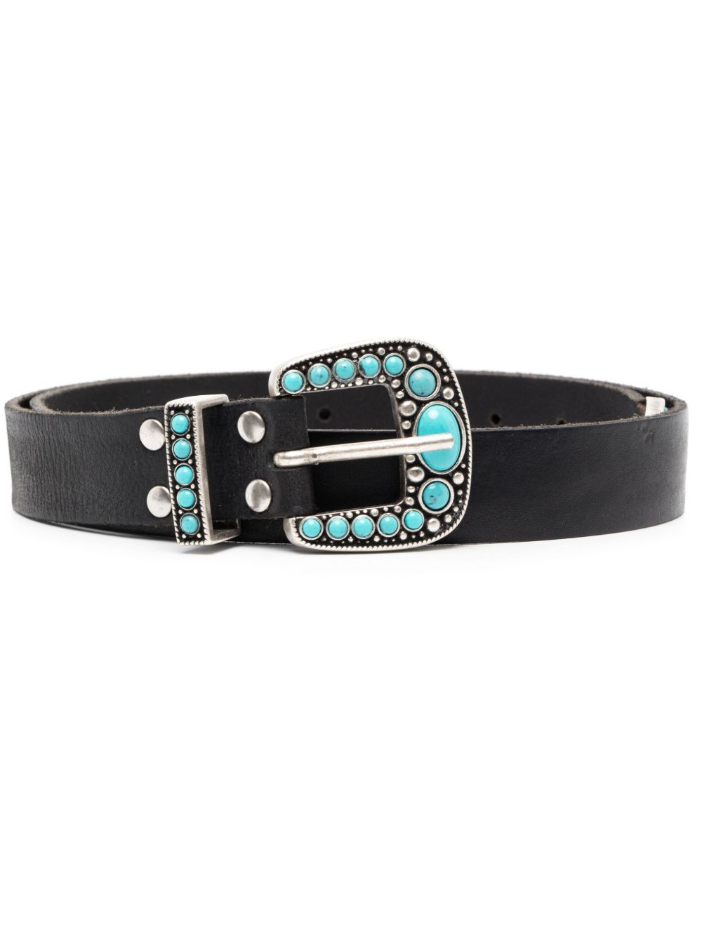 Fortela Thelma engraved-buckle belt - Black