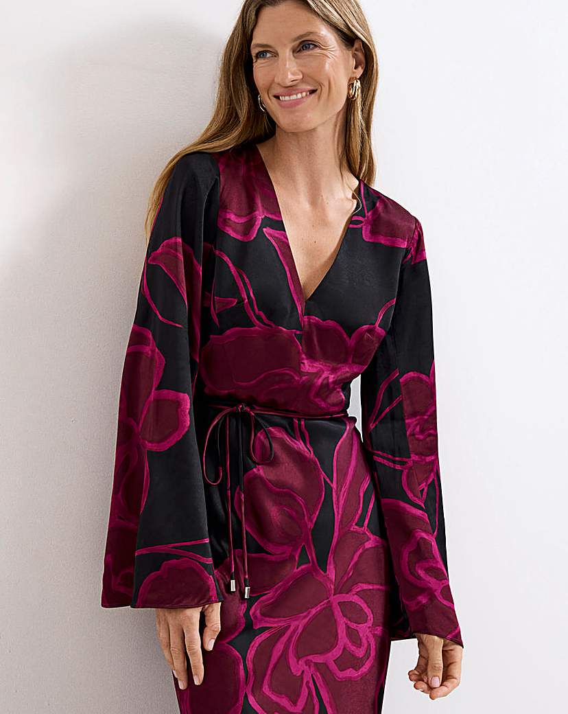 Phase Eight Rhea Printed Satin Dre