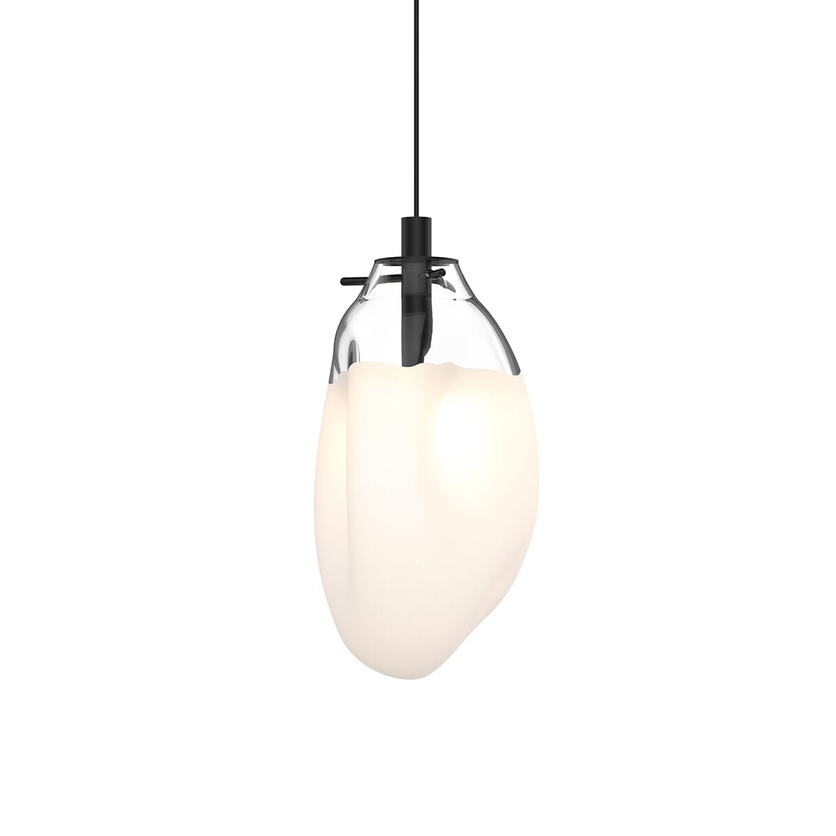Liquid 11" Pendant Light in Satin Black