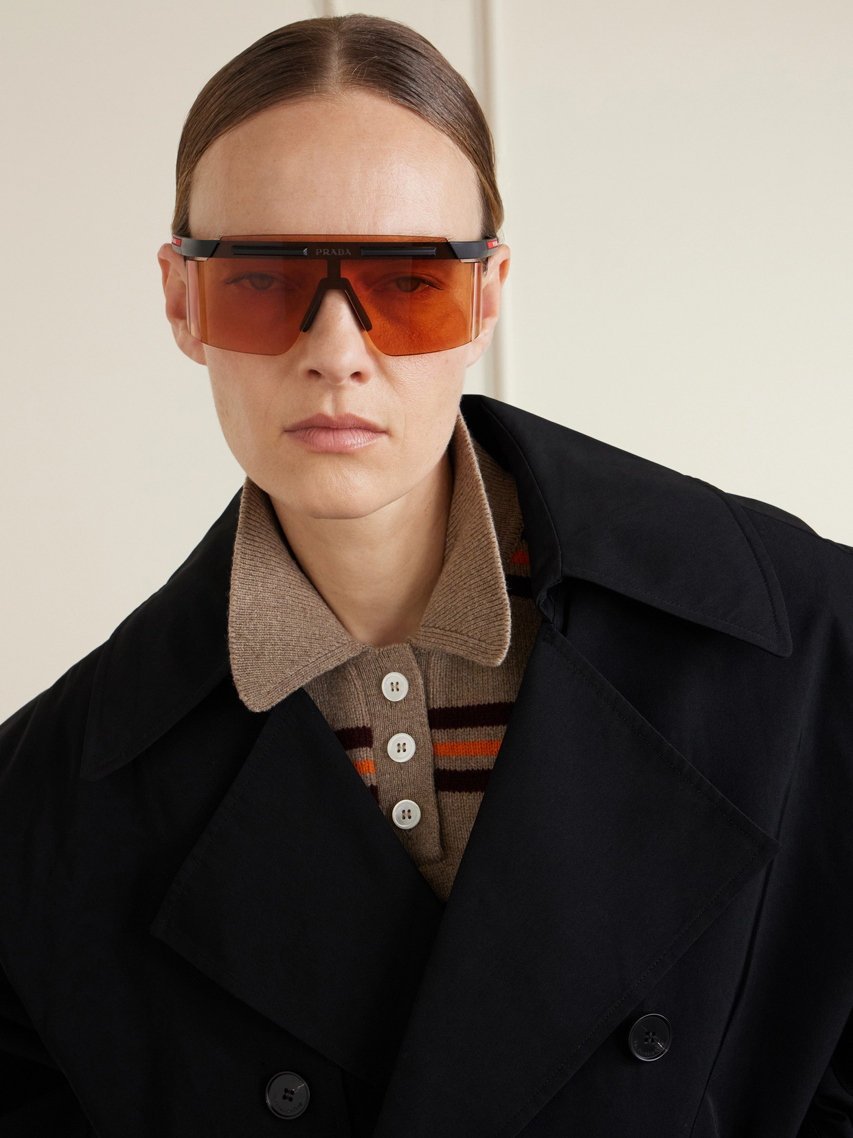 Linea Rossa Square-frame Acetate Sunglasses - Orange