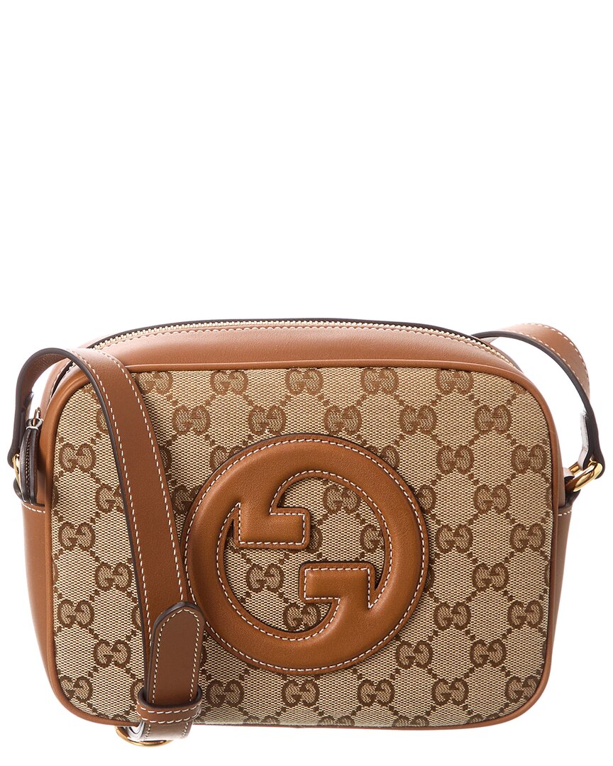 Blondie Mini GG Canvas & Leather Camera Bag