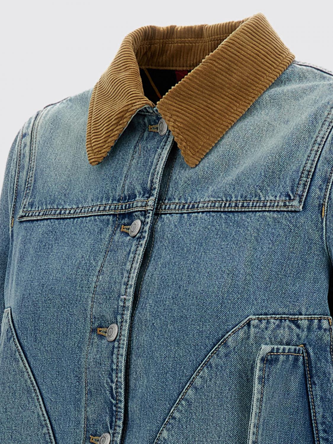 Jacket Woman color Gnawed Blue