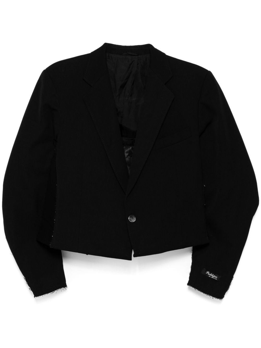 Cropped blazer - Black