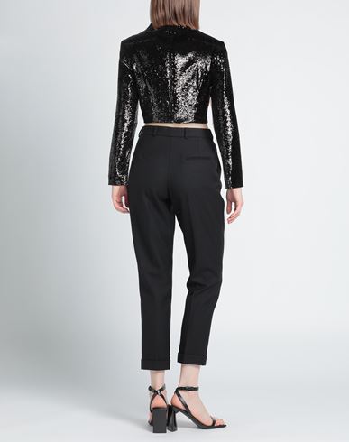 Woman Top Black Size 6 Polyester, Elastane