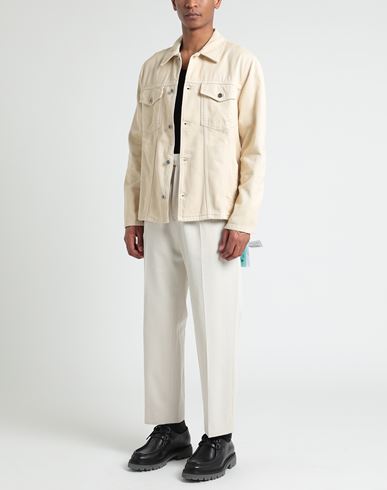 Off-white Man Denim outerwear Beige