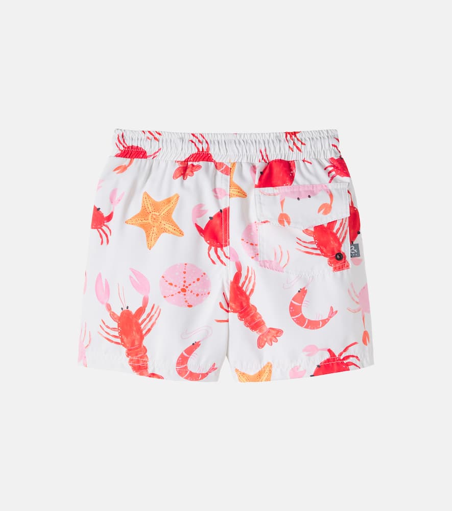 Printed swim trunks