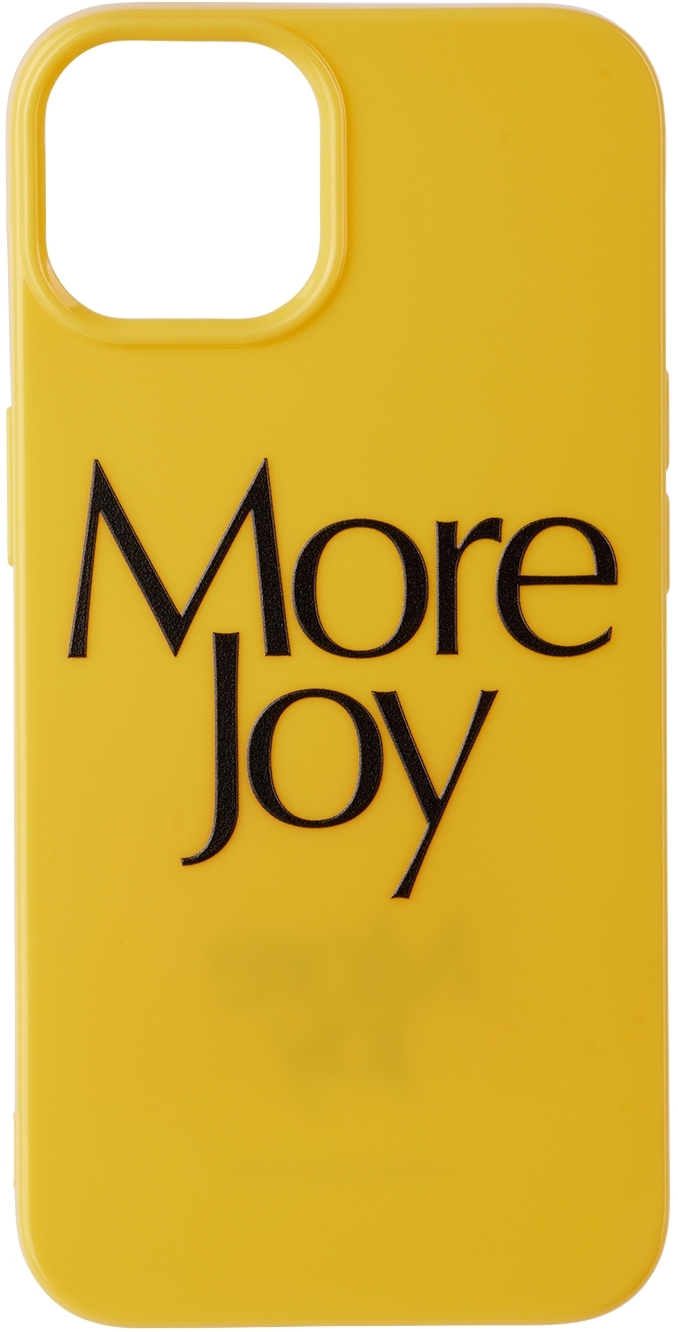 Yellow More Joy iPhone 13 case