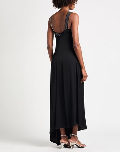 Woman Maxi dress Black Size 8 Viscose