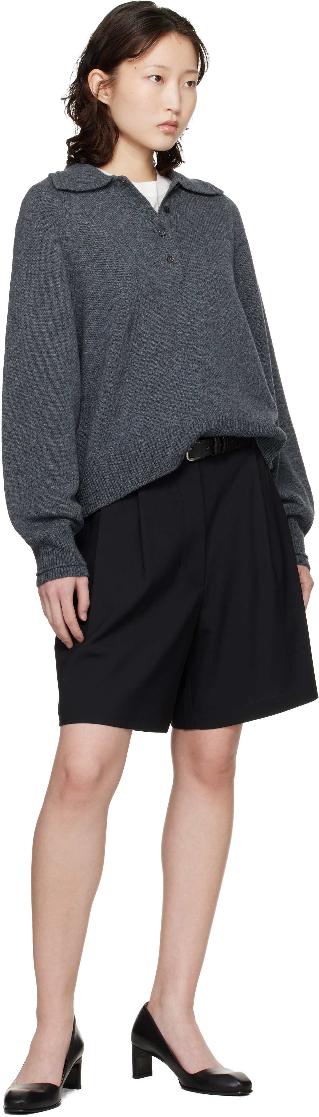 Black Tailored Bermuda Shorts