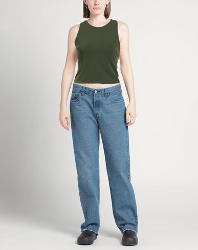 Woman Top Military green Size M Polyester, Elastane