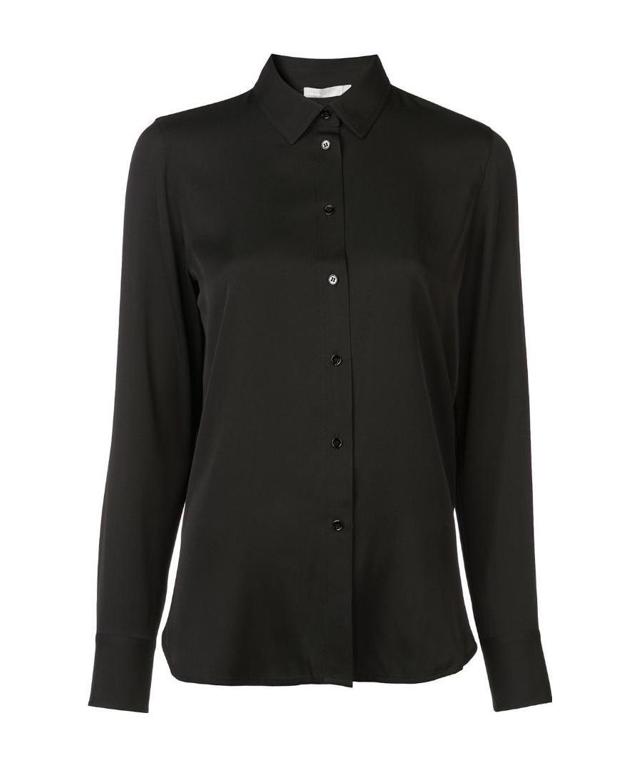 Black classic button shirt