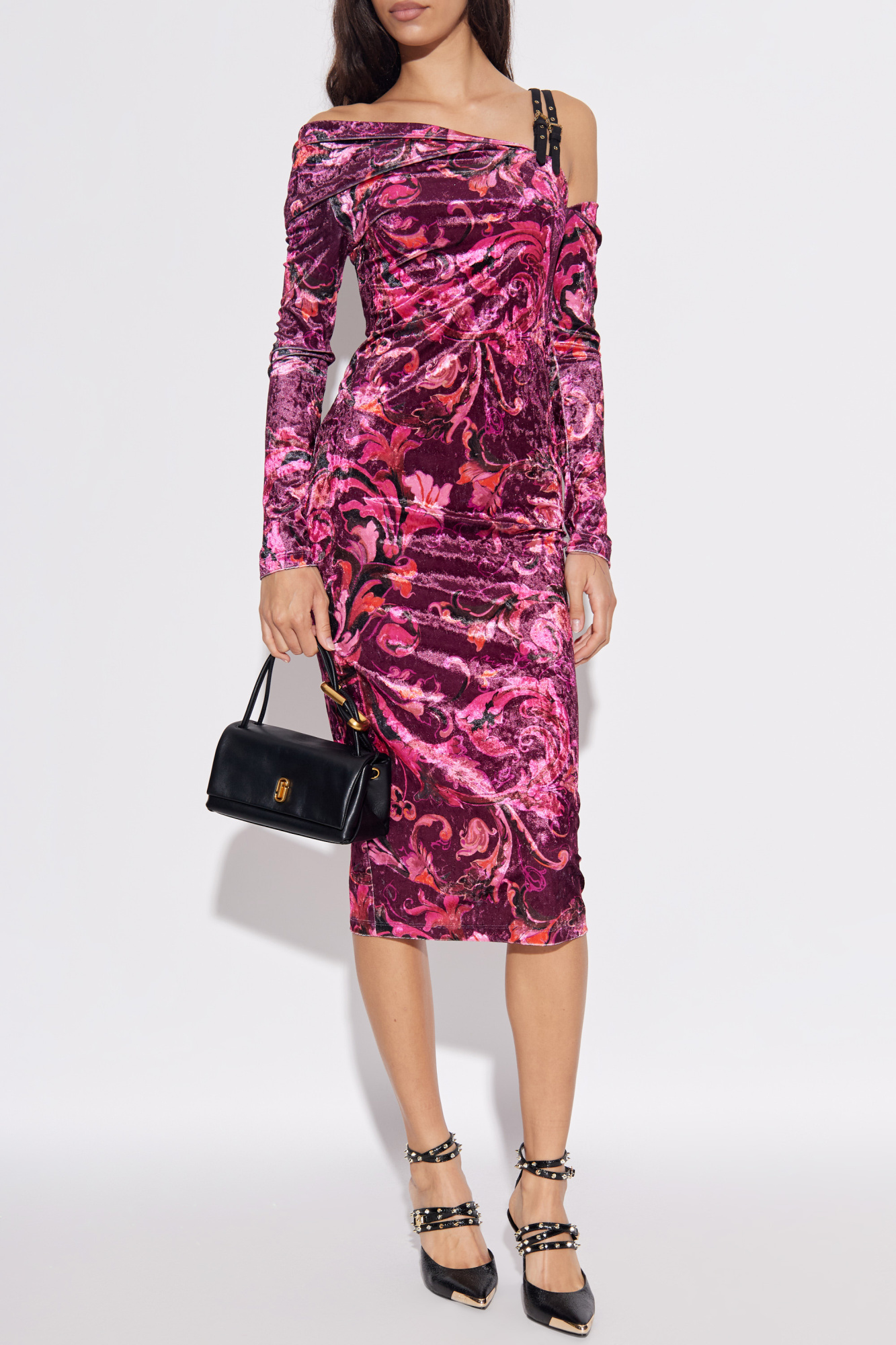 Dress With Pattern, Women's, Pink