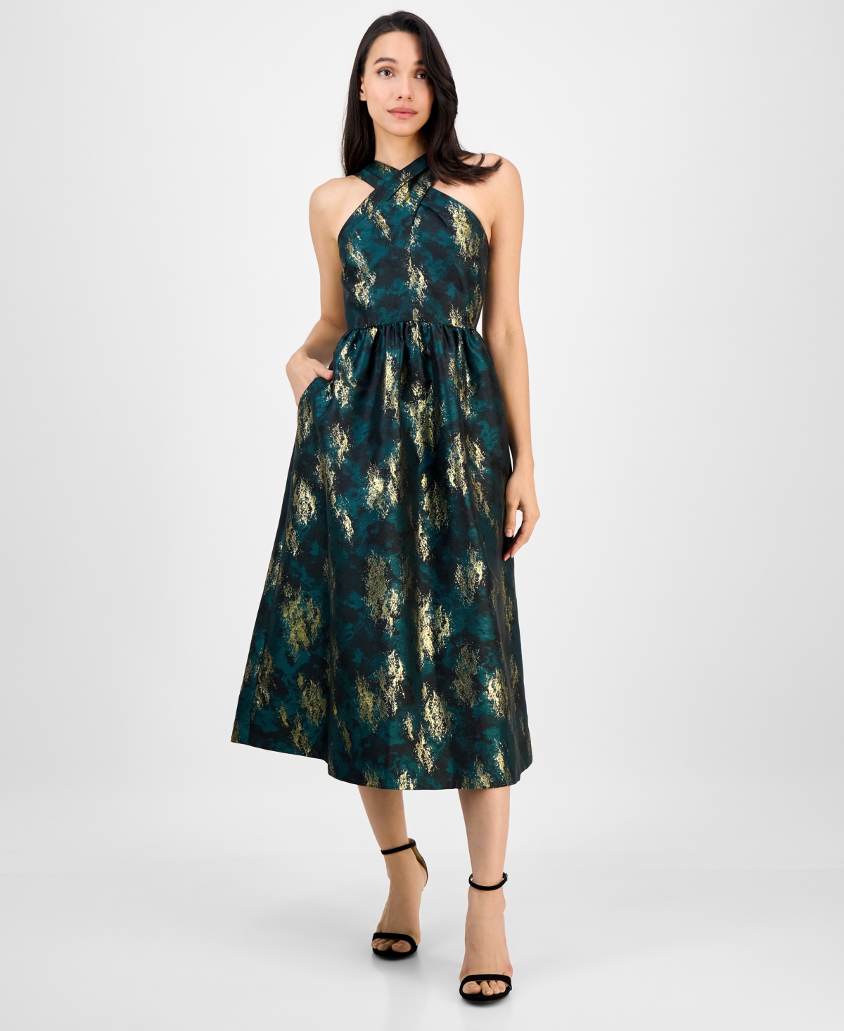 gingham.midi dress Sea Neci Gingham Midi Dress