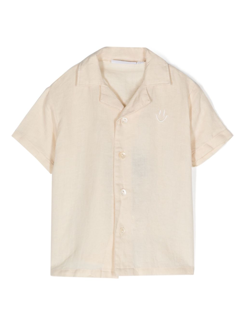 Eyou embroidered-motif shirt - Neutrals