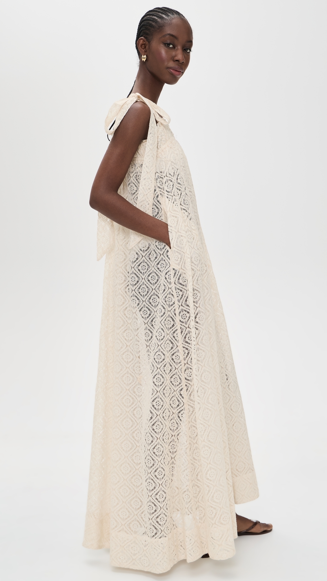 Elastic Convertible Maxi Dress Natural One Size