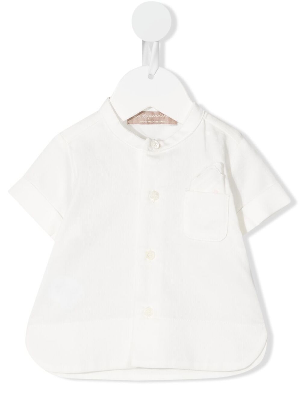 Chest patch-pocket shirt - White