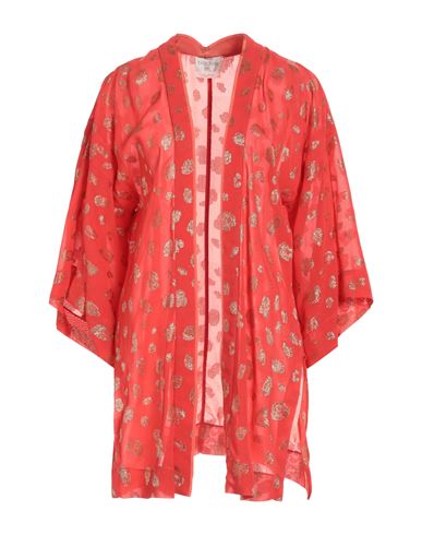 Forte_forte Woman Overcoat & Trench Coat Coral Size 1 Viscose, Metallic Polyester
