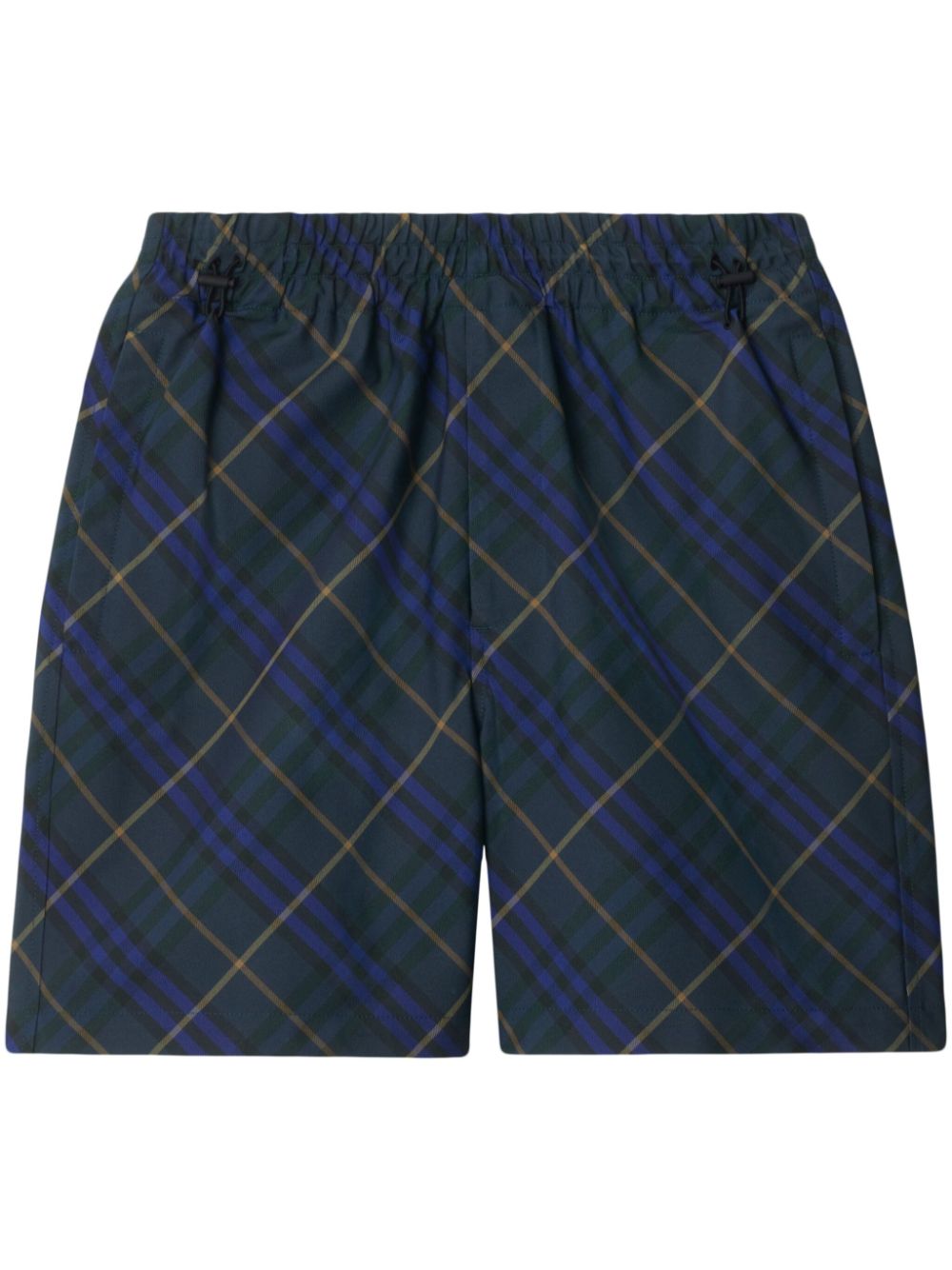 Vintage-check shorts - Blue