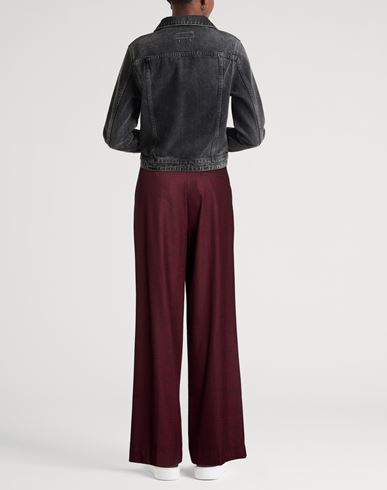 Woman Pants Burgundy Size 4 Polyester, Acrylic, Wool, Viscose, Elastane