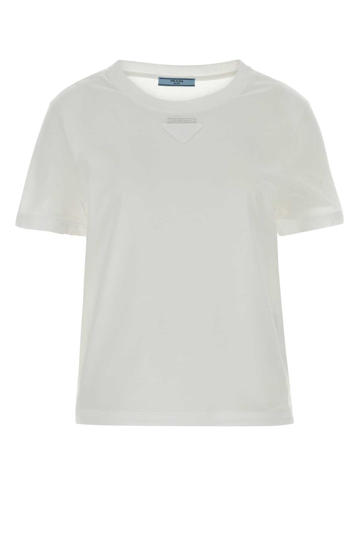 Cotton Jersey T-Shirt — White