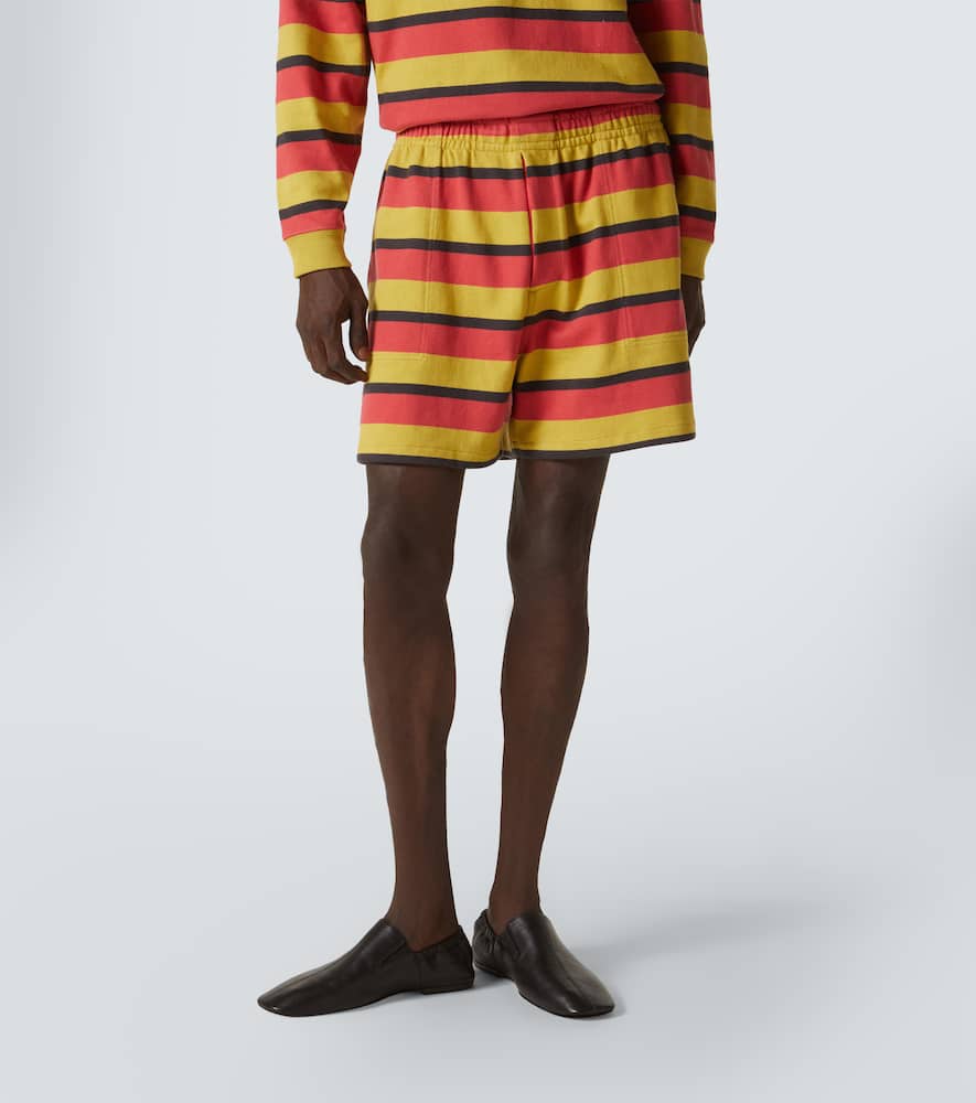 Rec striped cotton jersey shorts