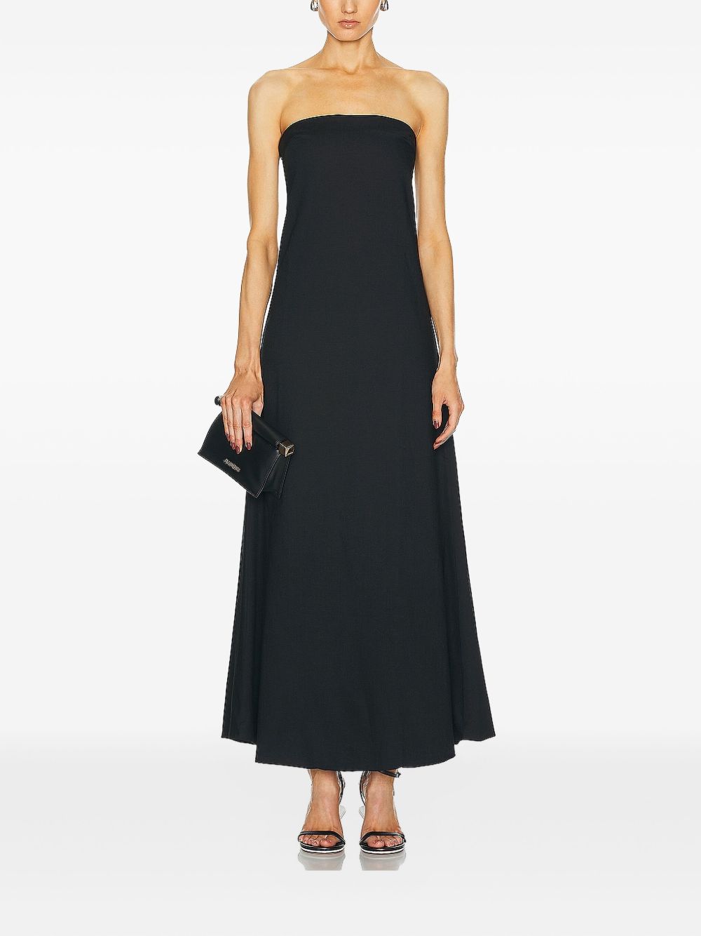 Bandeau column day dress - Black
