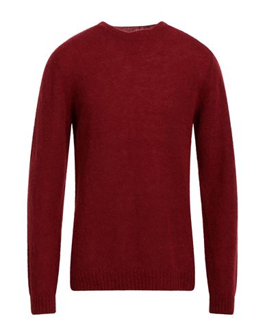 Irish Crone Man Sweater Brick Size S Alpaca wool, Polyamide, Wool