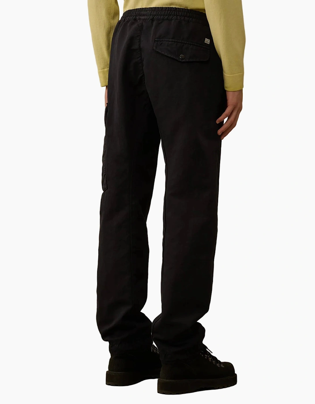 CP Company Men's Cotton/Linen Lens Cargo Pants - Navy