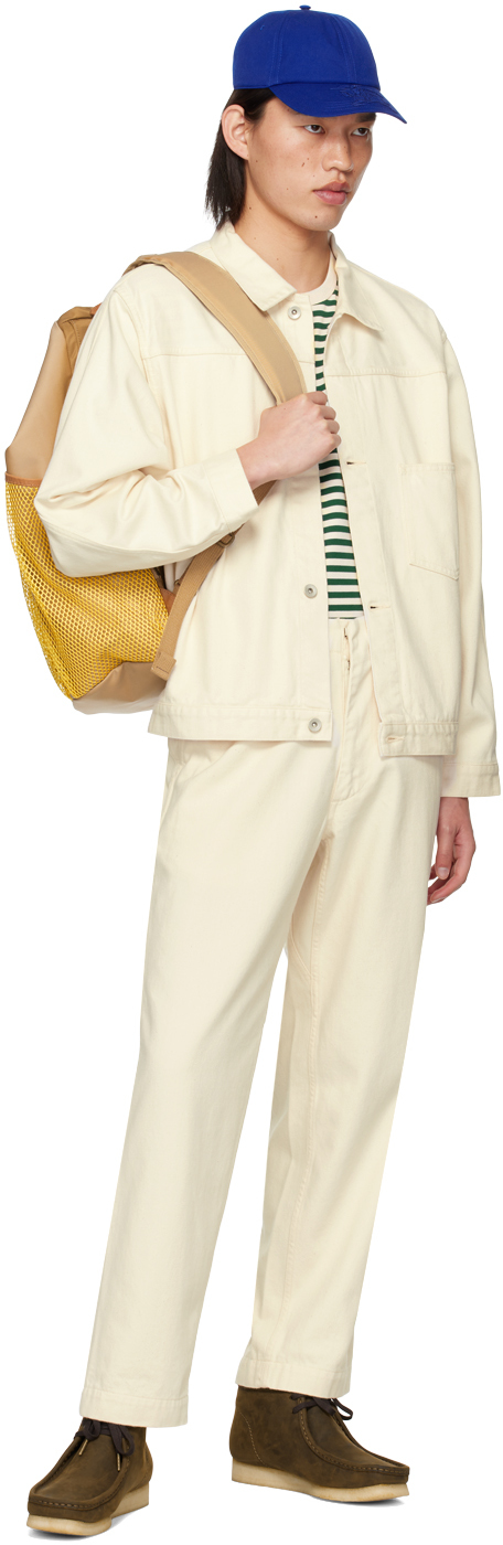 Nanamica Beige & Yellow Water-Repellent Backpack