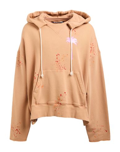 Man Sweatshirt Apricot Size S Cotton, Elastane