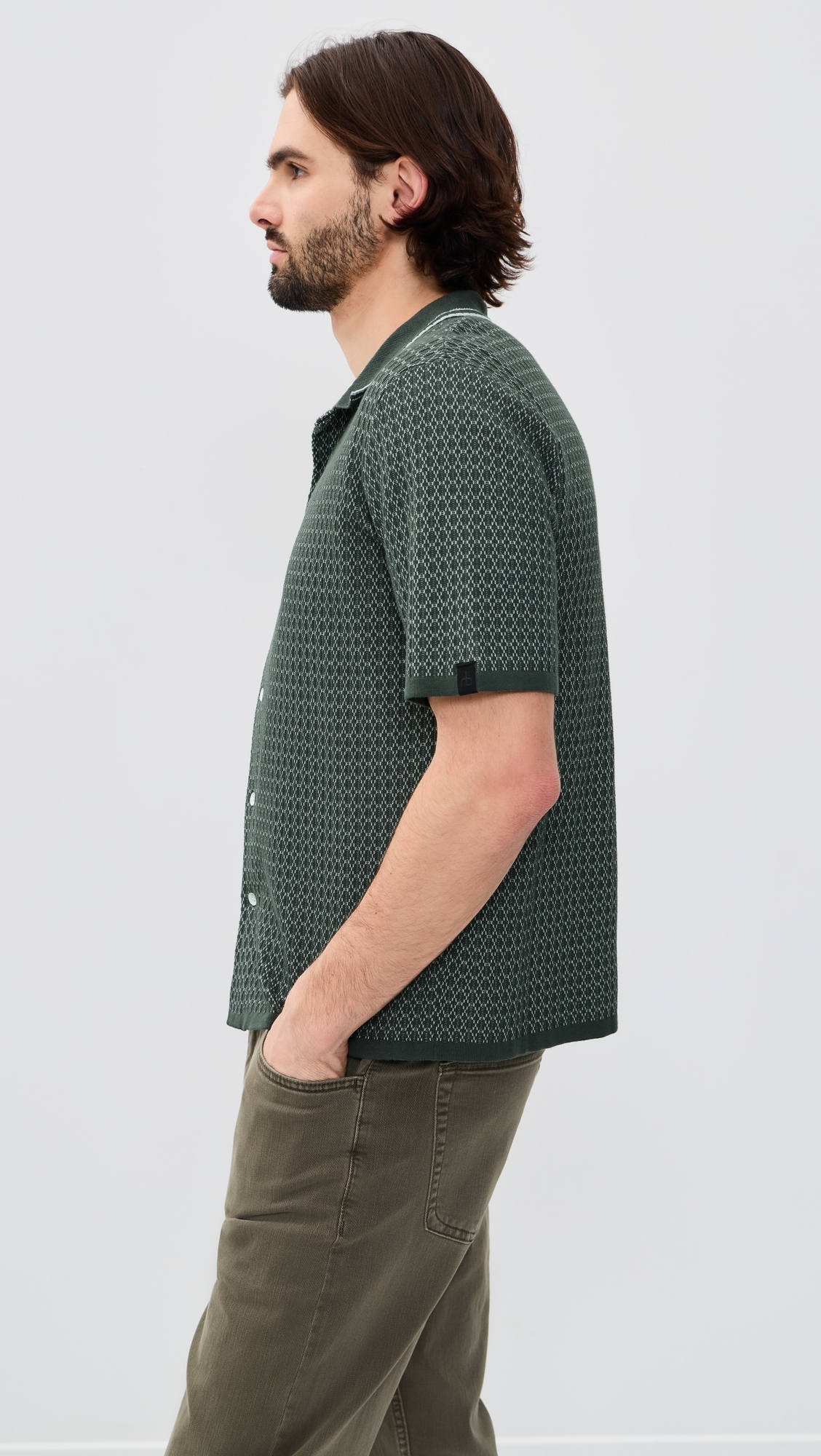 Harvey Cross Stitch Camp Shirt Chgr